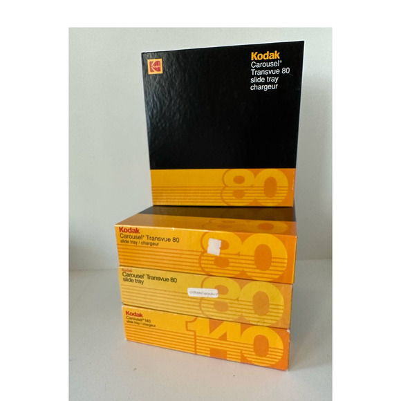 Vintage Kodak Carousel 80 Slide Tray with box Grey - Picture 7 of 8